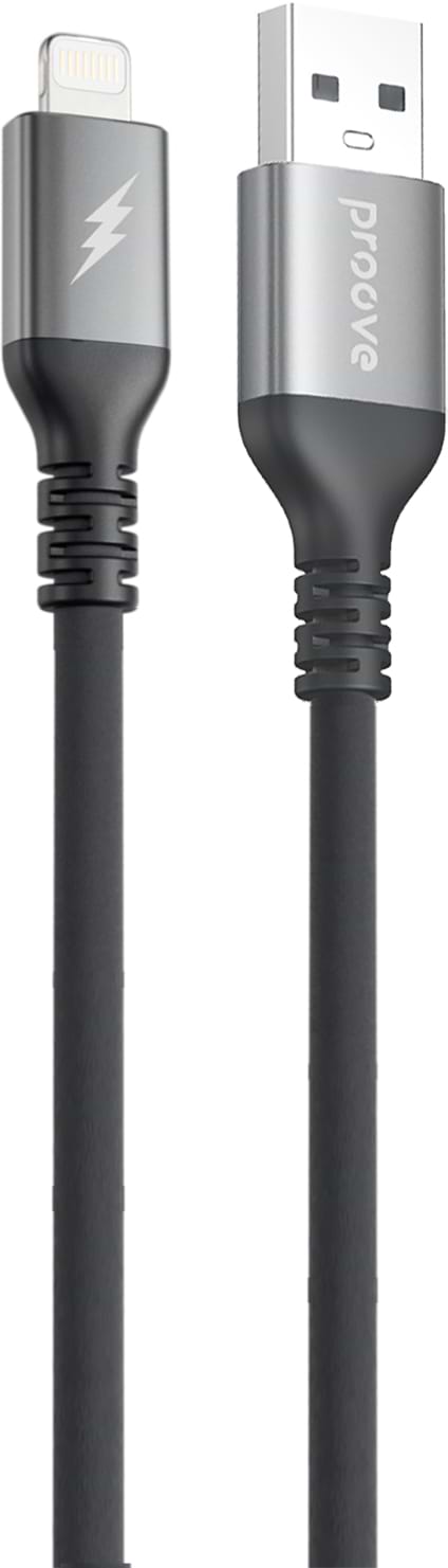Кабель Proove ReGen Silicone USB to Lightning 2.4A 1m Black (CCRS12001101)